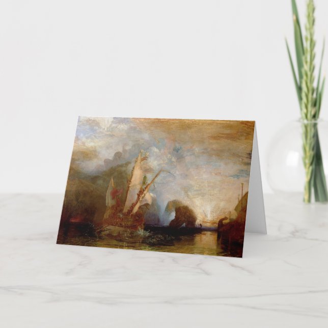 Tarjeta Joseph Mallord William Turner | Ulysses Deriding P (Anverso)