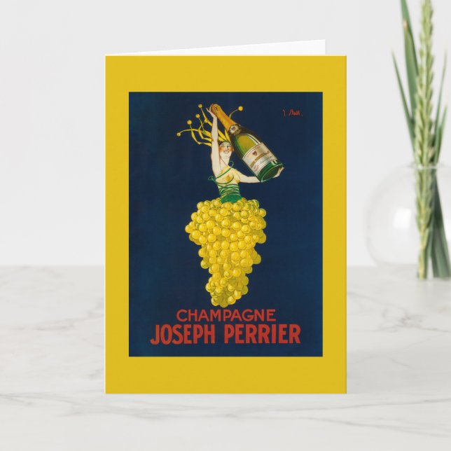 Tarjeta Joseph Perrier Champagne Poster Promocional (Anverso)