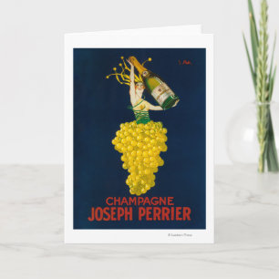 Tarjeta Joseph Perrier Champagne Poster Promocional