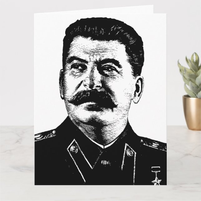 Tarjeta Joseph Stalin, URSS, CCCP, Unión Soviética, comuni (Planta pequeña)
