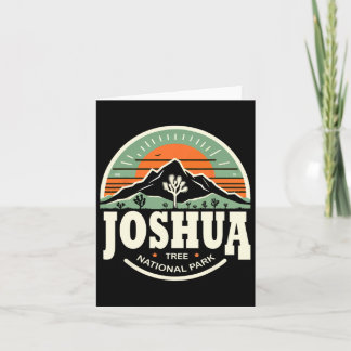 Tarjeta Joshua Tree Retro Camping California