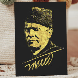 Tarjeta Josip Broz Tito Yugoslavia Presidente