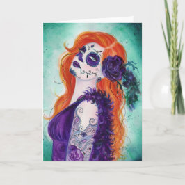 Tarjeta Joslyn Day of the Dead card By renee Lavoie