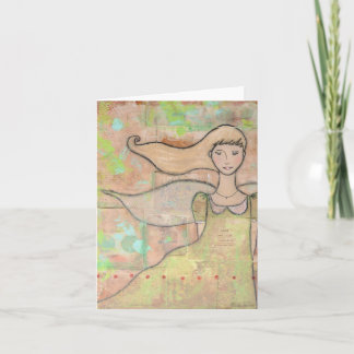 Tarjeta Joven En El Corazón Notecard