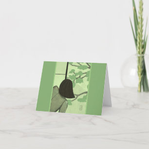 Tarjeta Joven en Shoji Screen SUMMER Blank Note