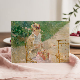 Tarjeta Joven Knitting   Berthe Morisot