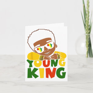 Tarjeta Joven negro Rey Mes de Historia Negra Niños Afro B