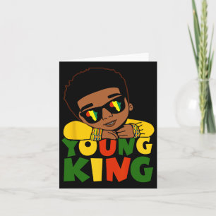 Tarjeta Joven negro Rey Mes de Historia Negra Niños Afro B