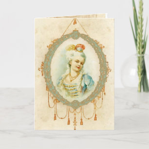 Tarjeta Joven retrato de Marie Antoinette