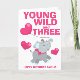 Tarjeta Joven Salvaje y Tres Cumpleaños 3