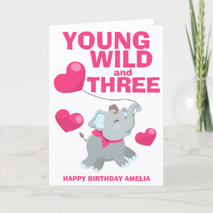 Tarjeta Joven Salvaje y Tres Cumpleaños 3