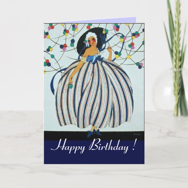 Tarjeta JÓVENES CHICAS SIMILARES / Feliz cumpleaños (Anverso)