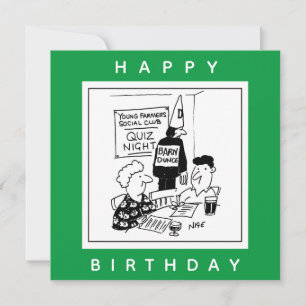 Tarjeta Jóvenes granjeros tienen un Personalizado nocturno