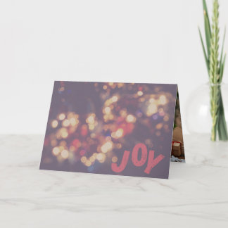 Tarjeta Joy Holiday Greeting Card