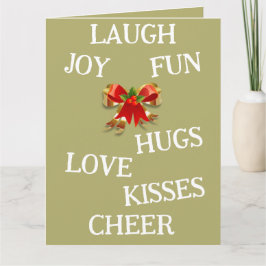 Tarjeta Joy of Christmas Folded Card