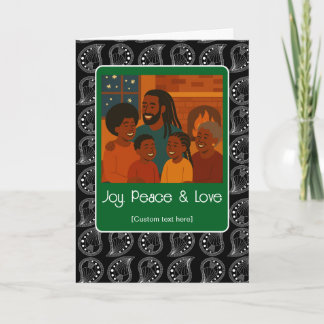 Tarjeta Joy Peace Love - Add Your Photo