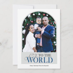 Tarjeta Joy to the World Arch Religious Navidades CARD