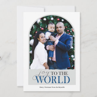 Tarjeta Joy to the World Arch Religious Navidades CARD