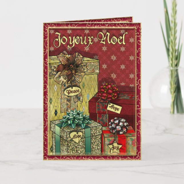 Tarjeta Joyeux Noel (Anverso)