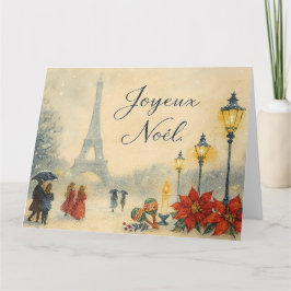 Tarjeta Joyeux Noël in Paris
