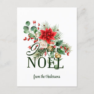 Tarjeta Joyeux Noel para Navidades franceses
