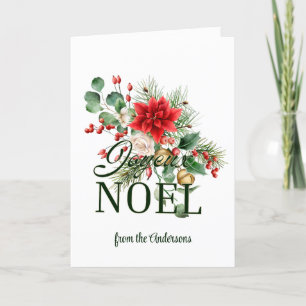 Tarjeta Joyeux Noel para Navidades franceses