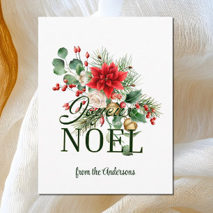 Tarjeta Joyeux Noel para Navidades franceses