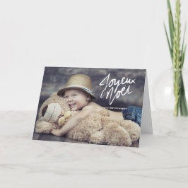 Tarjeta Joyeux Noël photo de vacances voeux