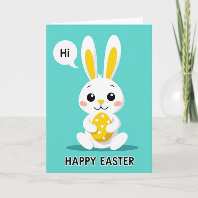 Tarjeta Joyful Bunny Easter Card (Anverso)