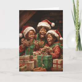 Tarjeta Joyful Elf Greeting