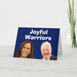 Tarjeta Joyful Warriors Harris y Walz