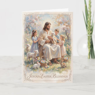 Tarjeta Joyous Easter Blessings Easter Card