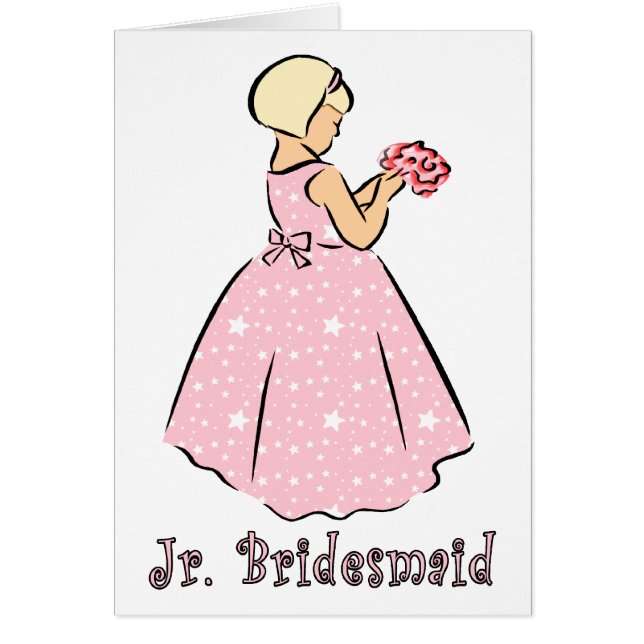 Tarjeta: Jr Bridesmaid (Frente)