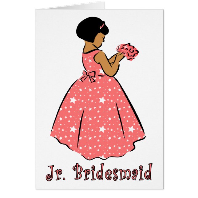 Tarjeta: Jr Bridesmaid (Frente)