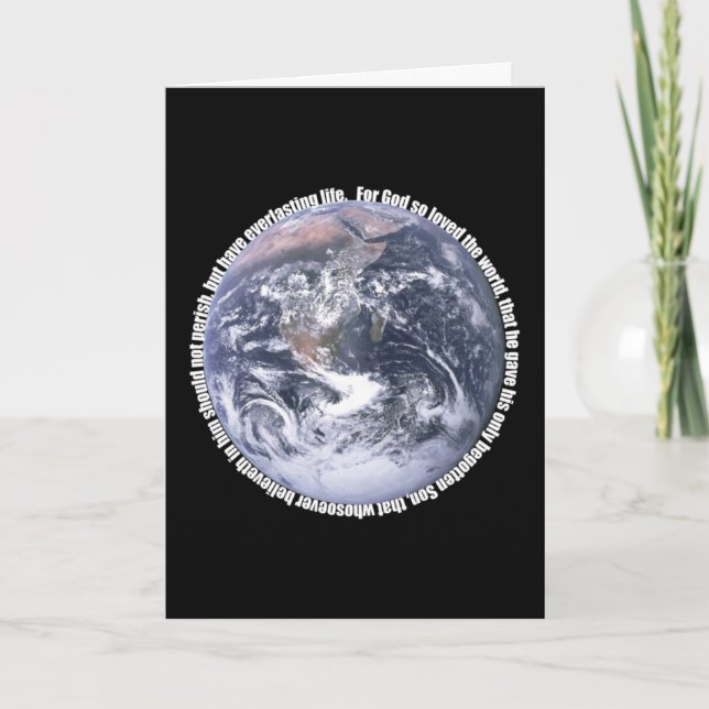 Tarjeta Juan 3:16 (Anverso)