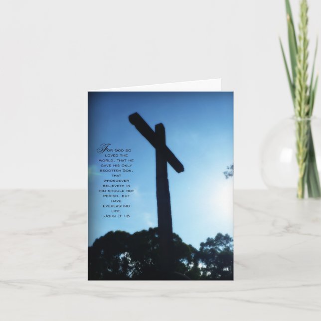 Tarjeta Juan 3:16 (Anverso)