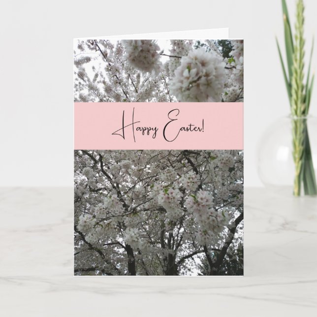 Tarjeta Juan 3:16 Feliz Pascua Deseándole Alegría (Anverso)