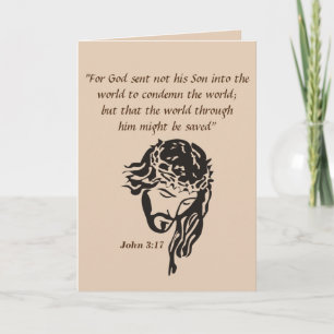 Tarjeta Juan 3:17