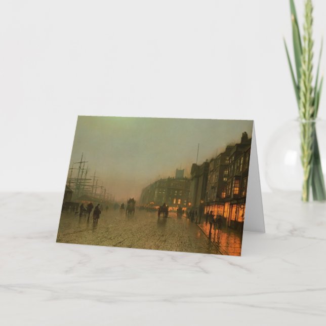 Tarjeta Juan Atkinson Grimshaw- Liverpool de Wapping (Anverso)