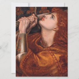 Tarjeta Juana de Arco (retrato) (por Dante Gabriel Rossett