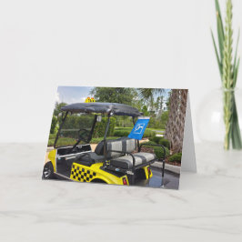 Tarjeta Jubilación - Carro De Golf Taxi Nuevo Conjunto De