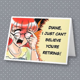 Tarjeta Jubilación de compañeros de trabajo divertidos
