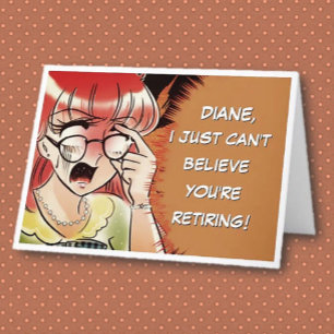 Tarjeta Jubilación de compañeros de trabajo divertidos