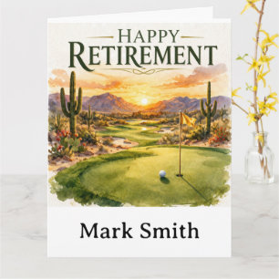 Tarjeta Jubilación de Golf en Arizona