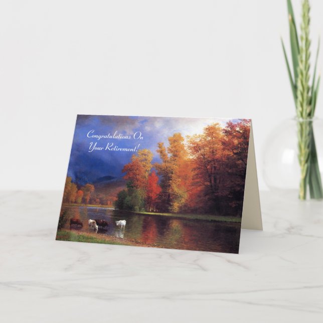 Tarjeta Jubilación del cielo otoñal (Anverso)