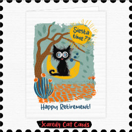 Tarjeta Jubilación del Gato Miedoso