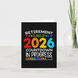 Tarjeta Jubilación Divertida Cl De 2026 Cuenta Regresiva E