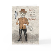 Jubilación Divertida con Tema de Pesca para Gatos 