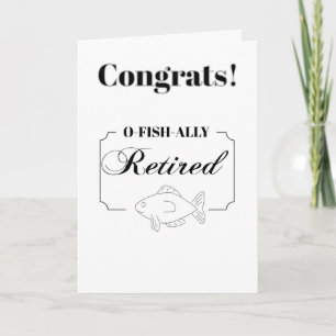 Tarjeta Jubilación divertida de pescador para un pescador