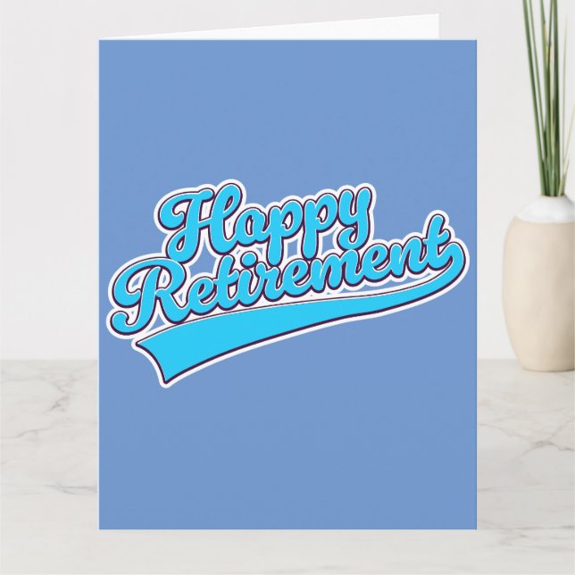 Tarjeta Jubilación Feliz edición Azul (Anverso)